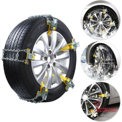 1x Car SUV Van Wear Resistant Steel Snow Chain Lorry Off Road Wheel Tyre Anti Ice Snow Mud Chain Car Outdoor Accessories