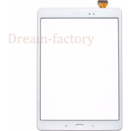 50PCS Touch Panel Screen Digitizer Glass Lens with Sponge for Samsung Tab A 9.7 T550 T555 T551 with Adhesive