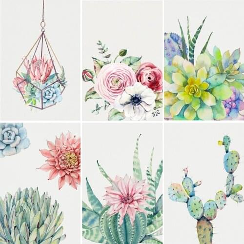 5D DIY Diamond Painting Flower Scenery Cross Stitch Kit Full Drill Embroidery Mosaic Art Picture of Rhinestones Crafts Decor