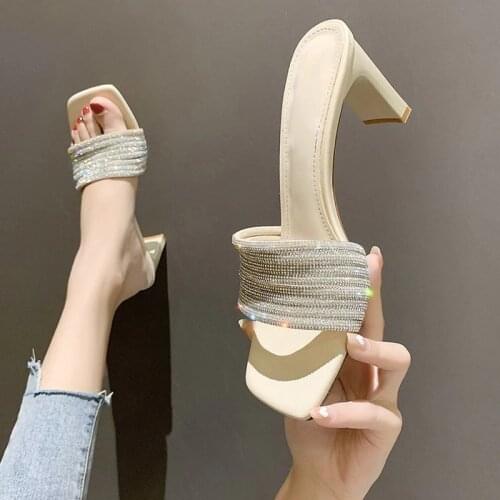 2021 Summer New Womens Sandals Fashion Outdoor Comfortable Light High Heel Sandals Casual Set Foot Womens Shoes Zapatos Mujer