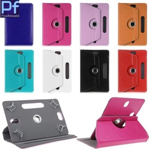 For DNS AirTab E76/E75 7 inch Tablet Universal PU Leather Cover Case 360 Degree Rotating Free Shipping +Pen