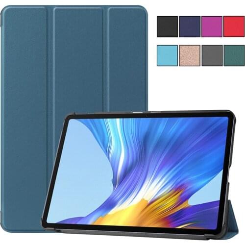 For Honor Pad V6 Case 10.4" Magnetic Tri-Fold Flip PU Leather Stand Tablet Shell For Coque Huawei Honor Pad V6 Case Cover+Pen