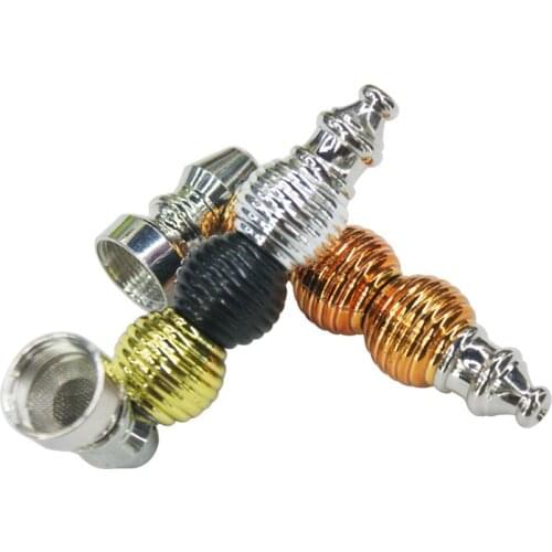Color Metal Smoking Pipes Jamaica Tobacco pipeSmoke Detectors Grinder Smoke Narguile Hookah Cigarette holder