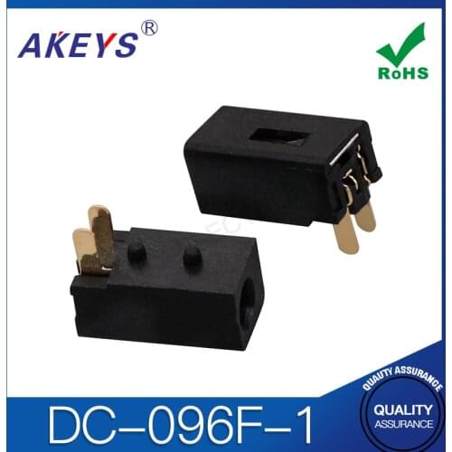 20PCS DC-096F-1 power outlet vertical column, no ear, environmental protection, high temperature resistance, DC power outlet