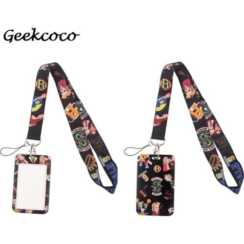 J2270 Cartoon Tv Show Card Holder ID Holder Bus Card Holder Staff Card With Lanyard