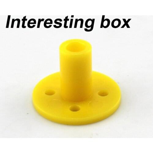 Round rod fixing seat (5mm) plastic flange birch rod DIY connection material coupling model accessories