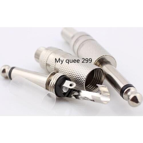 Metal 6.5 plug/sophomore core 6.5mm plug /6.35mm amplifier plug/microphone plug/guitar plug