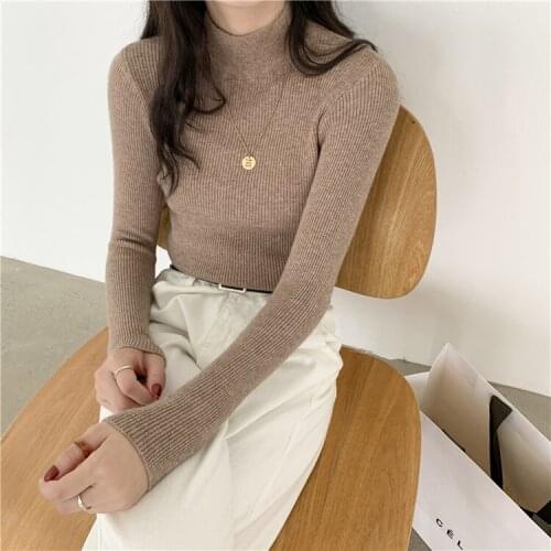 2021 New Summer T Shirt Women Elasticity Oversized T-Shirt Woman Clothes Female Tops Long sleeve Womens tube top knit Canale