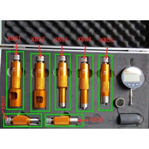 New! common rail injector valve measuring tool kit for Bossch and for Densso diesel injector valve stroke measuring tool