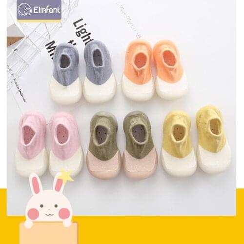 Elinfant Anti-Slip Newborn Baby Boys Girls Print Star First Walkers Shoes Comfortable Infant Toddler Shoes