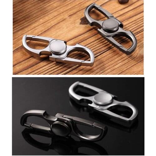 Beer Bottle Opener Key Rings Kitchen Bar Chain Unique Creative Fidget Spinner Alloy Key Multifunction Tools