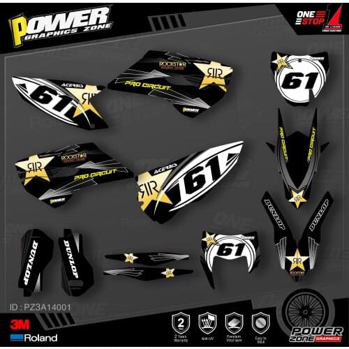 PowerZone Custom Team Graphics Decals 3M Stickers Kit For Husqvarna Sticker Decal 2014-15 TC FC 2015-16 FE TE 125 to 450cc 01