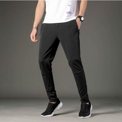 Casual Sweat Pants Trousers Male Sport Mens Jogger Classic Joggers Men Quick Dry Comfortable Black Sweatpants Slim Fit K346