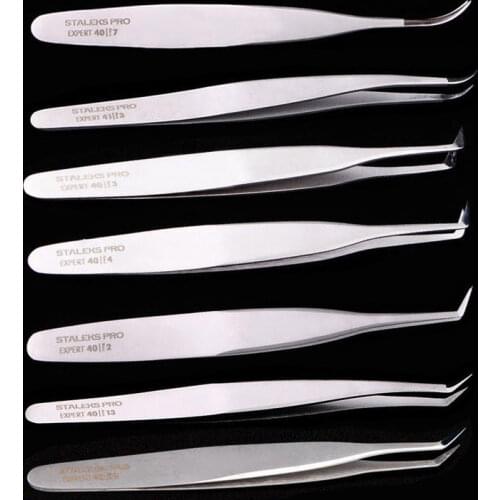 Professional Eyelash Extension Tweezer High Precision Stainless Closure Eyebrow Tweezers Makeup Beauty Tool