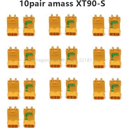 Amass XT90S XT90-S XT90 XT90H Connector Anti-Spark Male Female Connector for Battery, ESC and Charger Lead