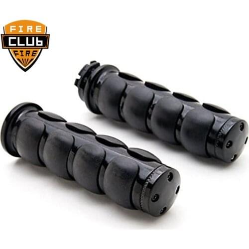 For Harley Softail Sportster Dyna Handlebar Hand Grips Handlebar Custom Chrome Billet Cap Hand Grips Motorcycle