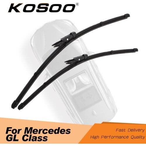 KOSOO For Mercedes-Benz GL Class x164 x166 GL 450 350 550 Car Wiper Blade 2006 2007 2008 2009 2010 2011 2013 2014 2015 2016 2017