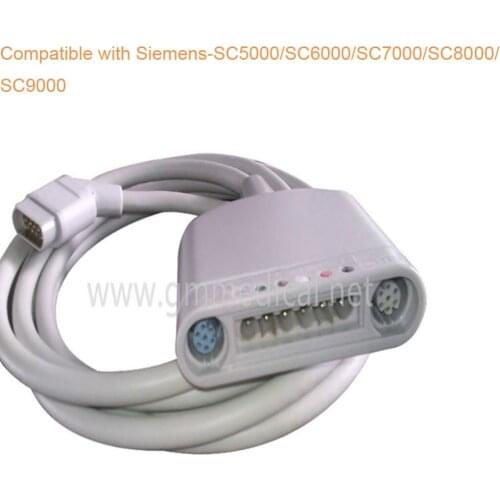 Compatible With Siemens SC5000/SC6000/SC7000/SC8000/6-Pod Multimed ECG Trunk Cable , Drager Infinity Compatible Trunk Cable