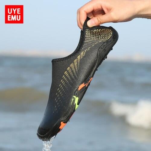 UYEEMU Wading Shoes For Men And Women Diving Snorkeling Swimming Quick-Drying Non-Slip Soft-Soled Anti-Cutting Gym Running Shoes
