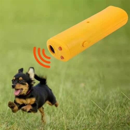 Outdoor Pet Dog Repeller Ultrasound Training Anti Barking Control Devices 3in1 Stop Bark Training Device Trainer Without Battery
