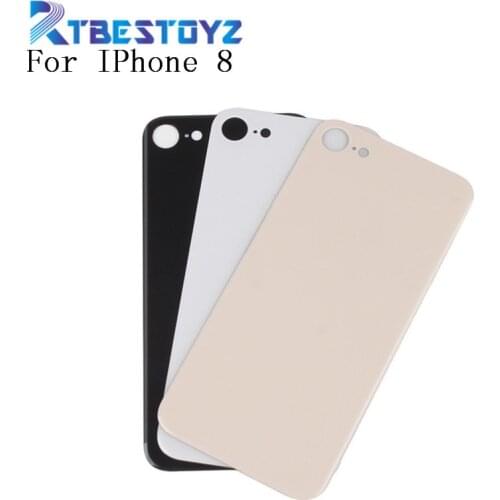 Original For Iphone8 Back Cover Case Replacement For iphone 8 Rear Glass Battery Door Housing + Adhesive Sticker With Logo