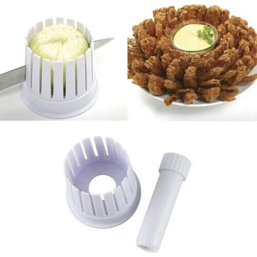 1PC Onion Blossom Maker Onion Slicer Chopper Cutter Blossom Maker Cutting Cut Onion Flower Kitchen Vegetable Tool QA 128
