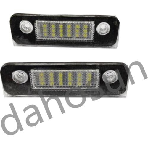 2Pcs dahosun White LED Lamp Error Free LED License Plate Light For Ford Mondeo MK2 Fusion Fiesta