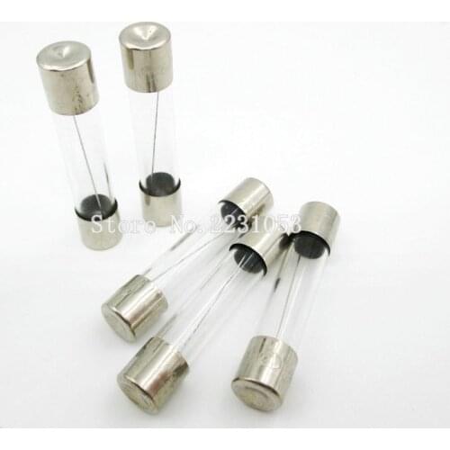 20PCS/LOT 0.5A 250V 6*30mm Glass Fuse 6x30MM 0.5A/250V