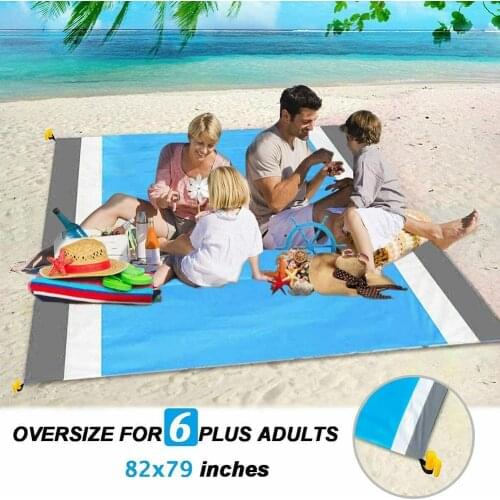 200x210cm Beach Blanket Outdoor Portable Picnic Mat Camping Ground Mat Mattress Camping Camping Bed Sleeping Pad