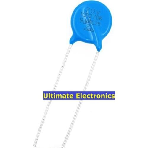 50pcs Varistors 10D270K 27V Metal voltage dependent resistor
