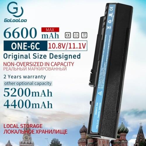 10.8V 6 Cells High Quality Laptop Battery For Acer Aspire ONE ZG5 KAV10 KAV60 D250 AOD250 UM08B73 71 72 74 A150 Pro 531h BATTERY