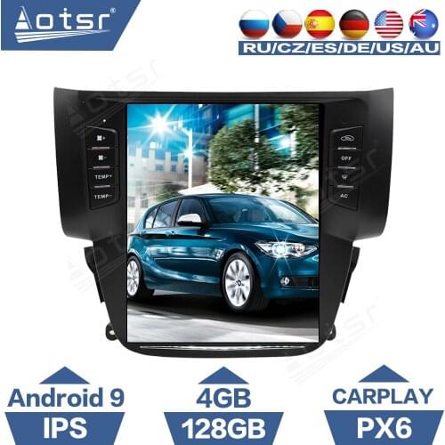 For Nissan Sentra Sylphy 2012 - 2017 Tesla Screen Android Auto Car Radio GPS Navigation CarPlay Multimedia Player PX6 Autoradio