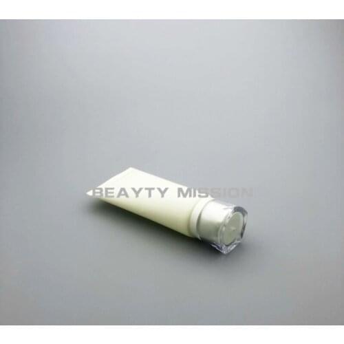 BEAUTY MISSION 30pcs/lot 100g Empty Yellowish Cosmetic Soft Tube 100ML Handcream Tube with screw cap
