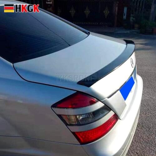 For Mercedes Benz S Class W221 2008 2009 2010 2011 2012 ABS Material spoiler rear trunk wings for benz S320 S400 S420 S450 S600