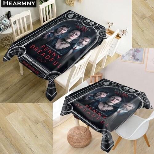HEARMNY Penny Dreadful Tablecloth 3D Oxford Fabric Square/Rectangular Dust-proof Table Cover For Party Home Decor TV Covers