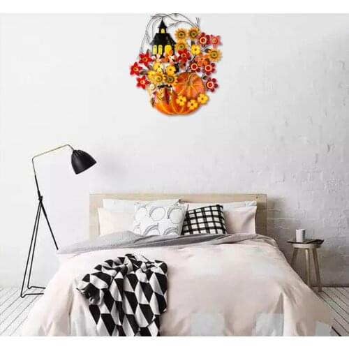 Pumpkin Halloween Wall Art Sculpture Home Decorative Wall Hanging Ornaments