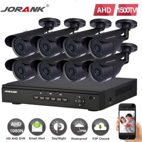 HD 8CH CCTV System 1080P DVR 8PCS 720P 1500TVL IR Outdoor Video Surveillance Security Camera System 8 channel DVR Kit
