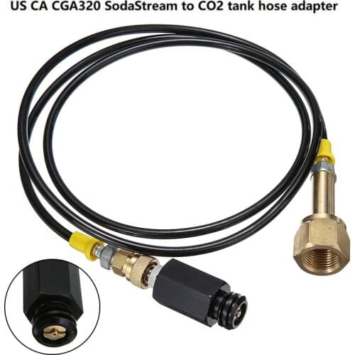 SodaStream External Hose Adapter Kit To CGA320 CO2 Tank Hose Adapter High Pressure Hose 1.5m Microbore Hose Tool Accessories