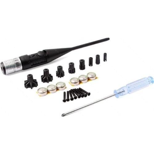 HOT 8302 Red Lazer Collimator Windage Elevation Adjustable Red Lazer Boresighter Bore Sighter Kit for Hunting