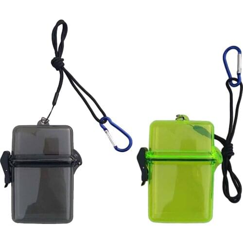 Lots 2 Yellow+Gray Waterproof Plastic Scuba Storage Box For Boating Surfing