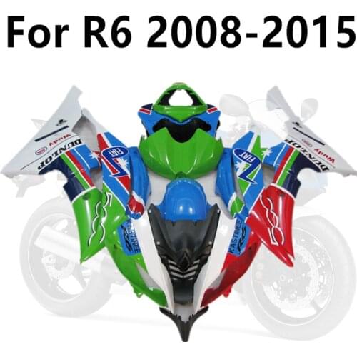 Motorcycle Track Full Fairing Kit for YAMAHA R6 2008-2015 YZF600 Cowling 08-09-10-11-12-13-14-15 ABS Color Prints