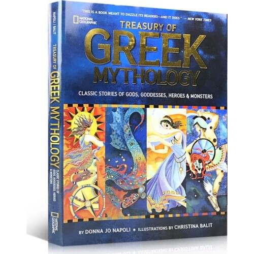 National Geographic Treasury Of Greek Mythology Kids English Picture Book Enlightenment Ancient Myths and Legends