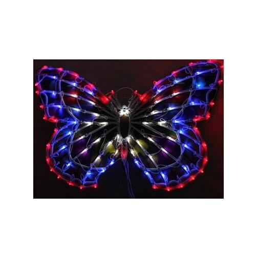 Outdoor lamp lights chandeliers wedding clothing store window decoration supplies 50cm big butterfly bowknot activities220v/110v