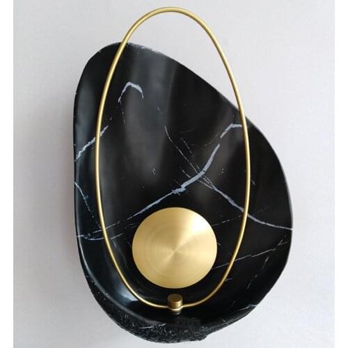 Nordic led glass ball nicho de parede wall light penteadeira lampada camera beside lamp bedroom