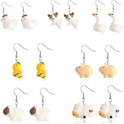 2021 Four Seasons New Earrings Small Fresh and Simple Fashion Cute Animal Earrings Earrings Women Jewelry