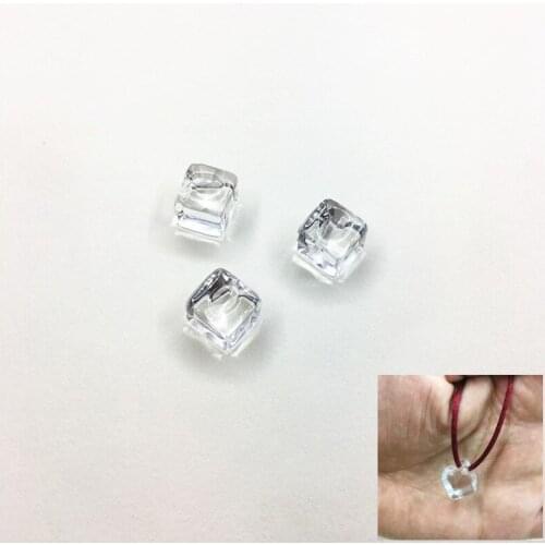 New arrival! 12x15mm 250pcs Clear Slippery Side hole Square-Shape beads for Necklace,Earrings parts,hand Made Jewelry DIY