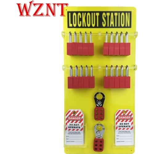 NT-K13 20-Lock Board Wall Mounted Lockout Tagout Stations,20-Lock Board Lockout Station