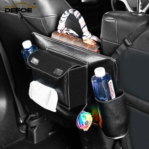 Car organizer Car seat storage bag seat back bag car armrest box storage bag seat back organizer Seat storage net pocket