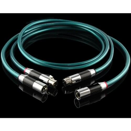 Pair Ortofon XLR Balance Cable 3 Pin XLR Female To Male Audio Cables Carbon Fiber Connector