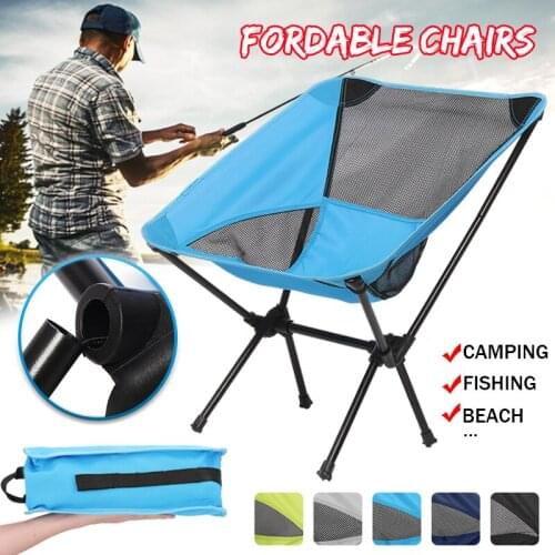 Portable Folding Fishing Chair Outdoor Foldable Camping Chair Collapsible Beach Chair